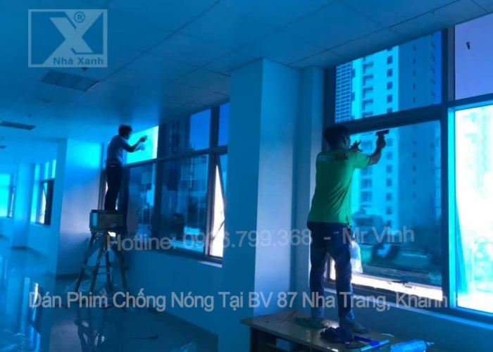 Dự Án Dán Film Chống Nóng, Thay Đổi Màu Kính Tại Bv 87 Nha Trang, Khánh Hòa 
